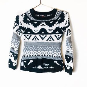 EUC Sugar Girls Printed Sweater Small
